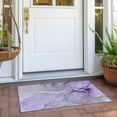 thumbnail image 6 of Addison Rugs Chantille Indoor/Outdoor Transitional Watercolors Purple Washable Rectangle Rug, 1'8" x 2'6", 6 of 6