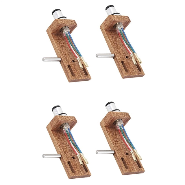 4X Soporte de Fono de Vinilo con Contrapeso Accesorio de Fono Cubierta de Cartucho Stylus Rack de Cartucho Tocadiscos