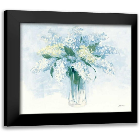 Rowan, Carol 14x12 Black Modern Framed Museum Art Print Titled - Contemporary Lilac Blue
