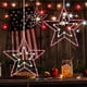 thumbnail image 1 of Xihbxyly Lámpara de Estrella Del Día de La Independencia, Forma de Pentagrama Forjado En Hierro, Led Rojo, Blanco y Azul Brillante, Alimentación Por Usb, Ahorro de Energía, Decoración para Ventanas y, 1 of 6
