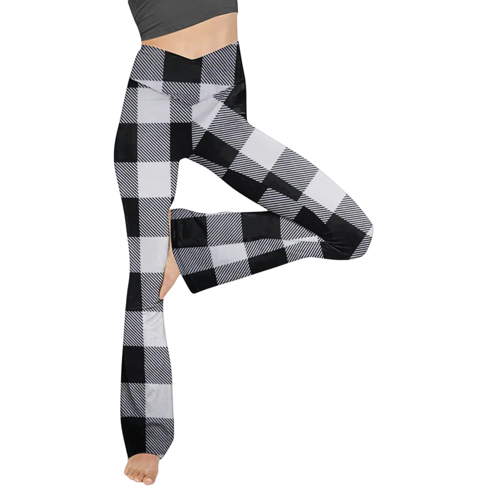Plaid Workout Leggings
