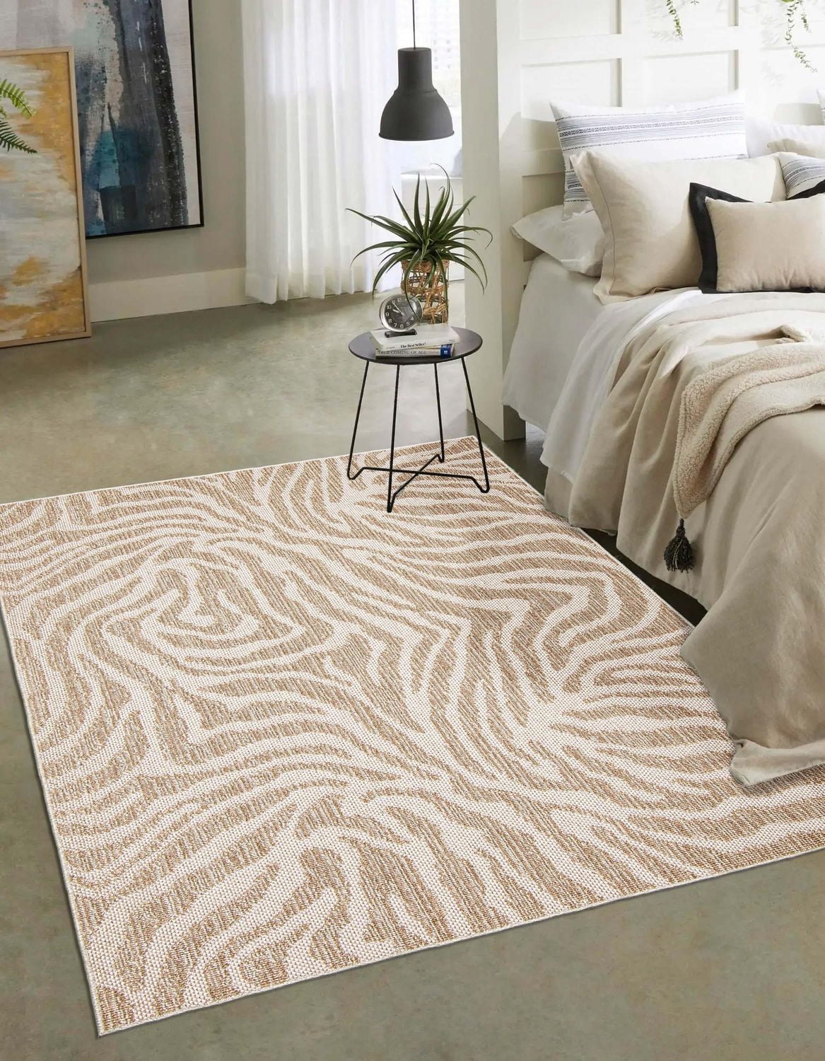 Tapis ECARPET Style Jute pour Chambre à Coucher, Salon