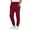 Wine, variant on Men's Casual Trousers Lightweight Comfortable Everyday Wear Autumn Spring Sweatpants No Drawstring Pants Loose Fit Straight Legs Beach Trousers
