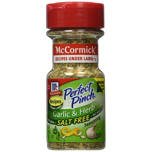 McCormick Garlic & Herb Salt Free, 2.75 OZ (Pack of 2)