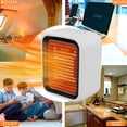 thumbnail image 4 of Up to 65% off 800W Mini Electric Fan Heater, 3 Seconds Fast Heat 2 Mode Heater, Winter Portable Electric Swing Heater Tower, Warmer Heater, 4 of 8