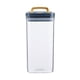thumbnail image 2 of Latas con cierre hermético para granos y otros productos de cocina. Latas de plástico transparente aptas para alimentos. Ideales para almacenar snacks, productos secos y té., 2 of 7