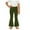 Army Green, variant on Girls Flare Leg Yoga Pants Athletic Workout Bell Bottoms Wide Leg Athletic Dance Leggings Activewear Bootcut Pants
