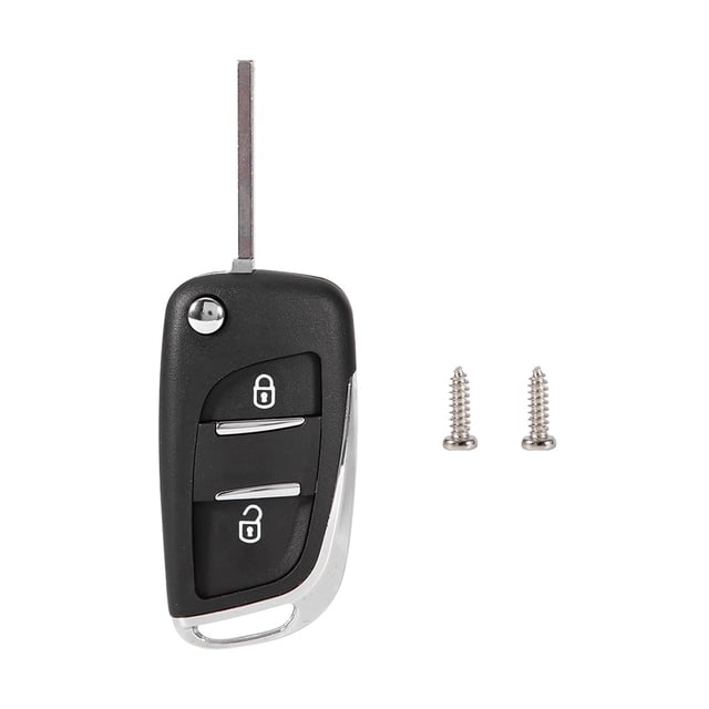 Coque de Clé à Distance, Boîtier de Clé à Distance, Couvercle Clé à Distance Remplacement de Boîtier de Clé à Distance 2-Bouton pour Voiture Citroen Voiture Smart Key Men