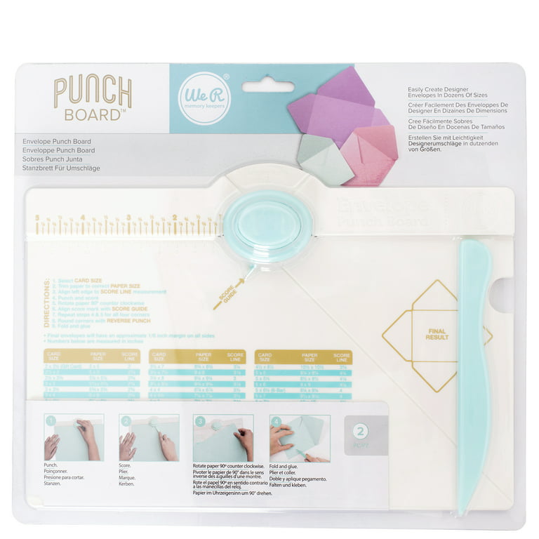 We R Memory Keepers Punch Board Bundle-Planner Punch, 15 Piece