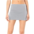 thumbnail image 3 of QATAINLAV Women's Mini Skirts Low Rise Bodycon Pencil Short Skirt Going Out Micro Skorts Streetwear, Gray, L,, 3 of 8