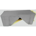 thumbnail image 2 of 4' ft Fitted Polyester Tablecloth SLIT BACK TableCover Trade show Booth 18 COLOR", (Color: Grey), 2 of 3