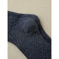 thumbnail image 5 of CoCozhu Women's 3 Pairs Cable Knit Casual Crew Socks Stretchy Solid Simple Socks, 5 of 7