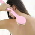 thumbnail image 2 of Unique Bargains Back Scrubber Long Handle Bath Brush Long Handle Brush for Bath Shower 13.98"x3.15"x1.18" Pink, 2 of 7
