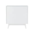 thumbnail image 5 of Powell Nixon 3-Shelf Bookcase with 2 Sliding Door Panels, Pure White, 5 of 13