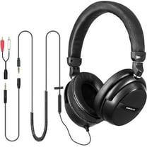 Simolio SM-906TV-W Over Ear Headphones With Extended Cable, Black