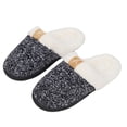 thumbnail image 2 of Fuzzy Slippers For Women Fuzzy House On Indoor Outdoor Bedroom Furry Lined Ladies Comfy Memory Foam Female Home Shoes Anti-Skid Rubber Hard Sole Black 38 -39, 2 of 7