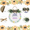 thumbnail image 2 of Eveokoki Happy Passover - Hanging Porch Pesach Jewish Holiday Party Outdoor Decorations - Front Door Decor - 12x12Inches, 2 of 5