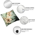 thumbnail image 4 of Nawypu  Hibiscus Flower Throw Pillow Cover Pack of 2 Square Couch Pillowcase Tropical Palm Leaf Cushion Cover for Living Room Bedroom Sofa Car 2pcs, 4 of 6