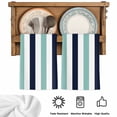 thumbnail image 5 of Turquoise Navy Blue Striped Kitchen Towels Set of 4, Farmhouse Stripe Art Absorbent Dish Towels for Kitchen, Microfiber Hand Towel, Quick Drying Tea Towel for Cleaning Decorative Dishcloths, 5 of 7