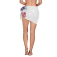 thumbnail image 3 of Floral Of Flowers Women Coverups Beach Cover Up Chiffon Swimsuit Bikini Wrap Short Skirt Beach Slit Tie Waist, 3 of 8