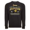 thumbnail image 2 of Unisex Sportiqe Black Indiana Pacers Harmon Super Soft Tri-Blend Raglan Pullover Sweatshirt, 2 of 3