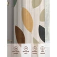 thumbnail image 6 of Spring Leaves Sheer Curtains 84 Inch Length 2 Panels Set, Colorful Plant Pastoral Abstract Botanicals Voile Window Treatment Curtains Sheers Drapes for Bedroom/Living Room/Kitchen 52"x84"x2, 6 of 7