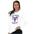 thumbnail image 3 of Island Lovin Puerto Rican Pride PR Women's Long Sleeve T Shirt Brisco Brands M, 3 of 5
