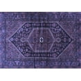 thumbnail image 1 of Ahgly Company Indoor Rectangle Persian Blue Traditional Area Rugs, 2' x 5', 1 of 4
