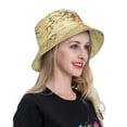 thumbnail image 4 of Yiaed Bunch of Grapes Print Reflective Stripe Bucket Hat Unisex Funny Outdoor Fisherman Cap Beach Sun Hat, 4 of 5