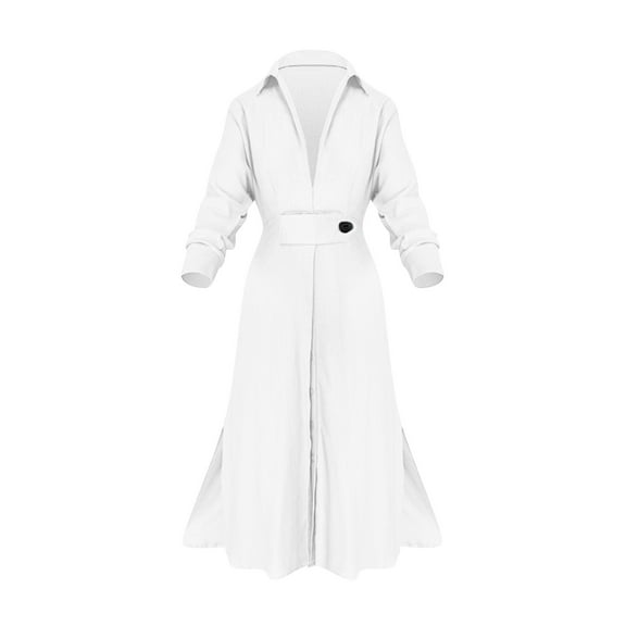 Lmnyox V Neck Formal Dress for Women Flare Long Sleeve Maxi Dress Summer Fashion Cocktail Long Dress