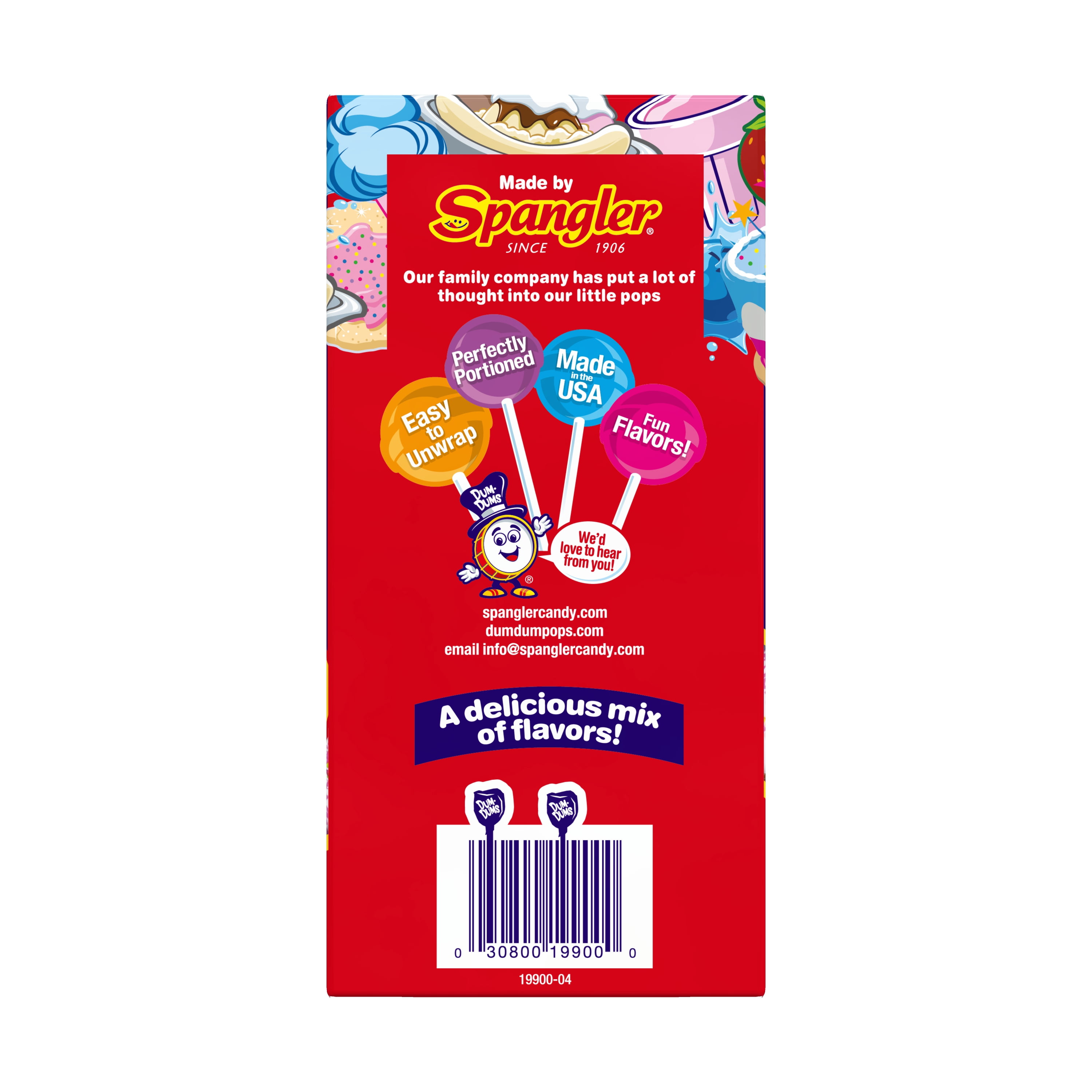 Dum Dums Limited Edition Flavor Mix Lollipops & Suckers, Party Candy Hard Candy, 16 oz Box