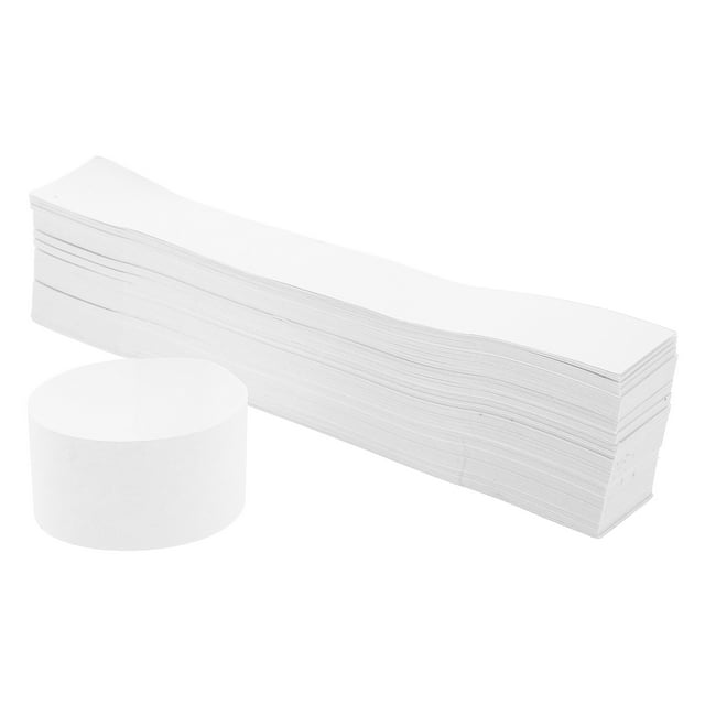 300Pcs White Currency Straps Self Adhesive Money Bands For Bills Banknote Wrappers Cash Organizer Double Adhesive Paper