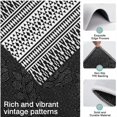 thumbnail image 3 of Black Geometric Triangle Striped Pattern Kitchen Rugs Sets Of 3,Kitchen Runner Rugs Non Skid Washable,Decorative Kitchen Floor Mats for Kitchen,Sink,Laundry,17"x30"+ 17"x47" + 17"x59", 3 of 6