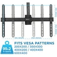 thumbnail image 4 of Mount-It! Dual Screen Ceiling TV Mount | Fits 40-70 Inch TVs | Ceiling Bracket Fits Vaulted and Sloped Ceilings, 4 of 9