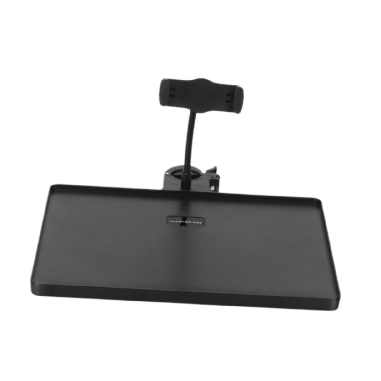Wzmzjy Mic Stand Clamp on Rack Tray Holder with Phone Holder Universal Microphone Stand
