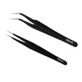 thumbnail image 4 of Pinzas para pestañas, 2 uds., de pinzas antiestáticas, pinzas para pestañas para uso doméstico Estilo C Sunnimix Pinzas para pestañas, 4 of 7