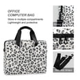 thumbnail image 4 of FORMRS 16" Laptop Bag Carrying Sleeve Case with Handle Travel Shoulder Briefcase, Gray Leopard Pattern, 4 of 8