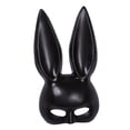 thumbnail image 4 of Máscara de Pascua de vacaciones Novedad Disfraz de de mujer Máscaras Orejas de conejo Máscara para teatros Fiesta temática de Pascua Negro Macarena portada de fiesta, 4 of 8