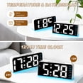 thumbnail image 3 of Sanmadrola Digital Alarm Clock for Bedroom Bedside, Loud Alarm Clock for Heavy Sleepers, Desk Clock for Living Room with Dimmer Light, Temperature, Dual Alarm, Snooze, Large Big Numbers for Seniors, 3 of 9