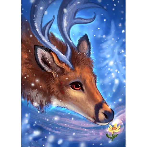 Taladro Pintura Diamante (DE3231) 5D DIY Completo Animales Lindos Punto de Cruz Craft Kit (09) 30x40cm Hugtrwg Para estrenar