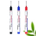 thumbnail image 3 of 5Pcs Long Head Deep Hole Markers Carpenter Ink Marker Pens Quick-Drying Waterproof Colorful Carpenter Pens Marking Tools, 3 of 7
