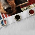 thumbnail image 4 of Manfei Vintage Dachshund Kitchen Curtains, American Flag Black Out Curtains Pack of 2 (42x63 Each), Black Brown, 4 of 6