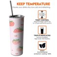 thumbnail image 6 of 20 OZ Travel Mug Coffee Travel Mug with Straw,Thermal with Lids for Hot and Cold Drinks for School Camping, 6 of 7