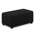 thumbnail image 7 of TAOCOCO Ottoman Covers Rectangle Footstool Slipcovers Stretch Storage Ottoman Cover Furniture Protector Black-L, 7 of 7
