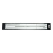 Eurofase Heating - 6000 Watt Electric Infrared Dual Element Heater-277 Voltage-Black Finish-No Fascia Decorative Fascia