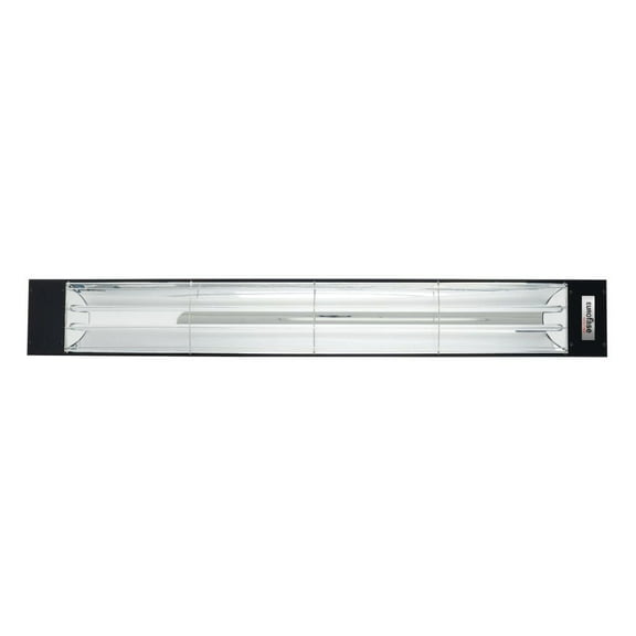 Eurofase Heating - 6000 Watt Electric Infrared Dual Element Heater-277 Voltage-Black Finish-No Fascia Decorative Fascia