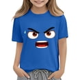 thumbnail image 7 of Piuwrlz 7 Boys Short T-Shirts Sleeve Kids Funny Graphic Shirts Tops Pullover T Shirts Blue Size 7 Years, 7 of 7