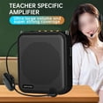 thumbnail image 3 of Wireless Voice Loudspeaker With Microphone For Teachers Coaches And Trainers Portable Design For Classroom And Meeting Use Black in English Mingyqi, 3 of 8