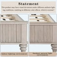 thumbnail image 5 of Beige Solid Wood Queen Platform Bed Frame with Tall Headboard, Sturdy Natural Wood Bed, No Box Spring Required, 5 of 5