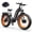 Black, variant on HiKNiGHT H2 Pro Dual Motor Electric Bike for Adults, 4000W Peak Power with 38 mph/90 Miles, 26"x4.0" Fat Tire, Hydraulic Brakes, Adult Electric Mountain Bike (Gray) UL 2849